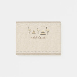Retro Gold Holiday Vibe Post-it® Notes