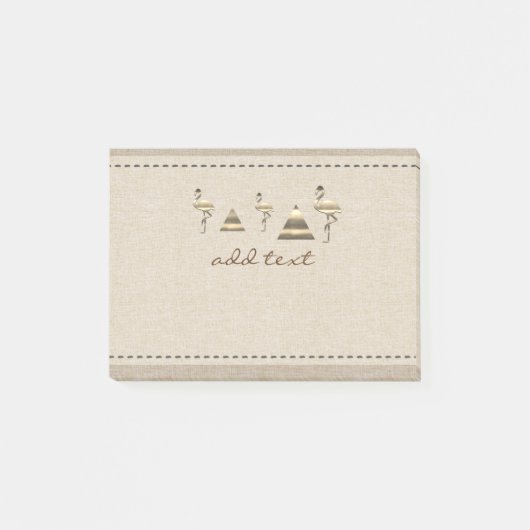 Retro Gold Holiday Vibe Post-it® Notes (Voorkant)