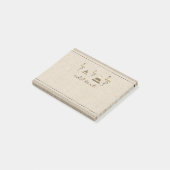 Retro Gold Holiday Vibe Post-it® Notes (Schuin)