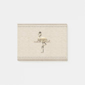 Retro Gold Holiday Vibe Post-it® Notes (Voorkant)