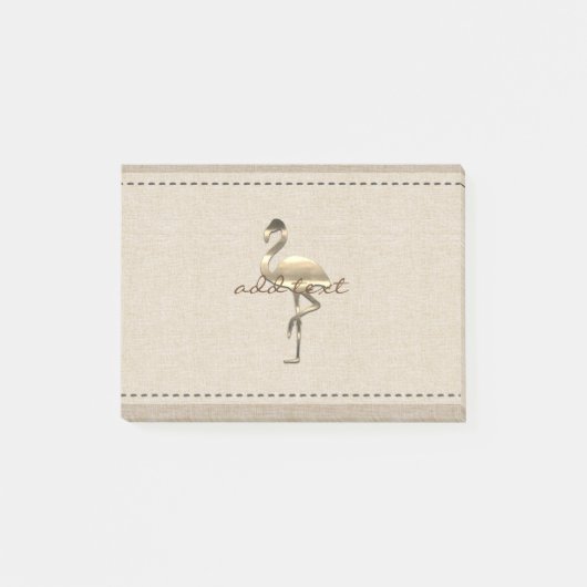 Retro Gold Holiday Vibe Post-it® Notes (Voorkant)