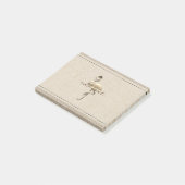 Retro Gold Holiday Vibe Post-it® Notes (Schuin)