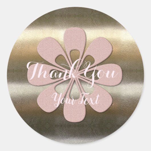 Retro Gold Holiday Vibe Ronde Sticker (Voorkant)