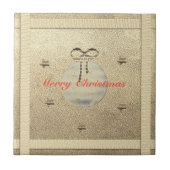 Retro Gold Holiday Vibe Tegeltje (Voorkant)