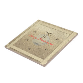 Retro Gold Holiday Vibe Tegeltje