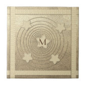 Retro Gold Holiday Vibe Tegeltje (Voorkant)