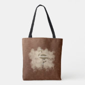 Retro Gold Holiday Vibe Tote Bag (Achterkant)