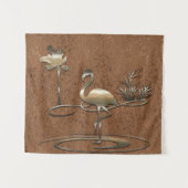 Retro Gold Holiday Vibe Wandkleed (Voorkant (horizontaal))