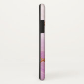 Retro Gold Iron Geometric Roze Marmer Case-Mate iPhone Case (Achterkant / rechts)