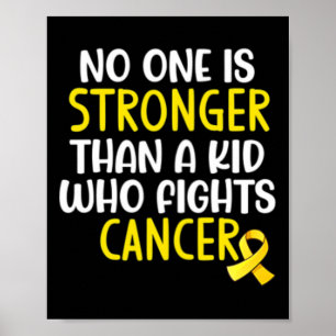 Retro  Gold Ribbon Kindertijd Kanker Awarene Poster