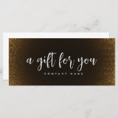 Retro Gold Salon Store Zakelijk Cadeaubon (Voorkant / Achterkant)