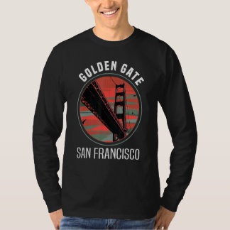 Retro Golden Gate Bridge San Francisco Cal T-shirt