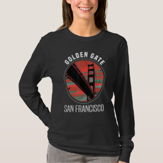 Retro Golden Gate Bridge San Francisco Cal T-shirt