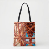 Retro Golden Gate Bridge Tote Bag (Voorkant)