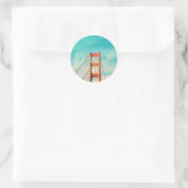 Retro Golden Gate San Francisco Sticker (Tas)