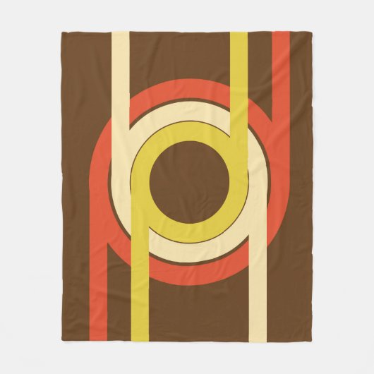 Retro Golden Ratio geïnspireerd ontwerp. Fleece Deken (Voorkant)