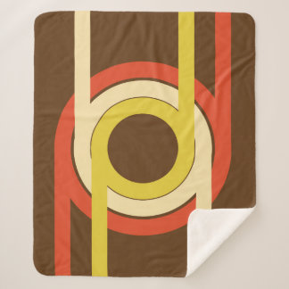 Retro Golden Ratio geïnspireerd ontwerp. Sherpa Deken