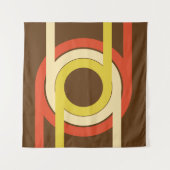 Retro Golden Ratio geïnspireerd ontwerp. Wandkleed (Voorkant (horizontaal))