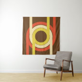 Retro Golden Ratio geïnspireerd ontwerp. Wandkleed (In Situ (horizontaal))