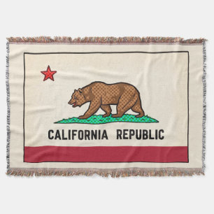 Retro Golden State Beer Californië Republiek Deken