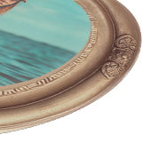 Retro Golden Stylish Portret Photo-display Snijplank (Hoek)