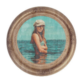 Retro Golden Stylish Portret Photo-display Snijplank