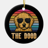 Retro  Goldendole The Dood Gift Dad mama Keramisch Ornament (Voorkant)