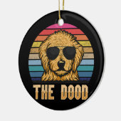 Retro Goldendole The Dood Gift Dad mama Keramisch Ornament (Links)