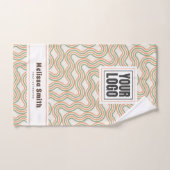Retro Golf Abstract Patroon Handdoek op Maat (Handdoek)