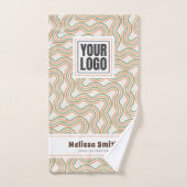 Retro Golf Abstract Patroon Handdoek op Maat (Handdoek)