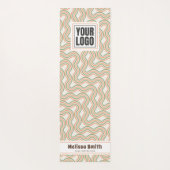 Retro Golf Abstract Patroon Op Maat Gemaakte Yogam Yogamat (Achterkant)