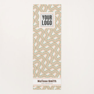 Retro Golf Abstract Patroon Op Maat Gemaakte Yogam Yogamat