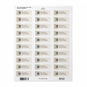 Retro Golf Abstract Patroon Retouradres Label (Full Sheet)