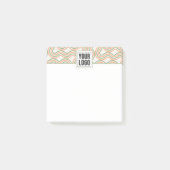 Retro Golf Abstract Patroon Zakelijk Post-it® Notes (Voorkant)