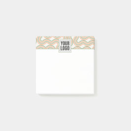 Retro Golf Abstract Patroon Zakelijk Post-it® Notes