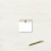 Retro Golf Abstract Patroon Zakelijk Post-it® Notes (Op bureau)