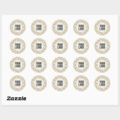 Retro Golf Abstract Patroon Zakelijke Sticker (Vel)