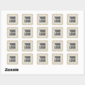 Retro Golf Abstract Patroon Zakelijke Sticker (Vel)