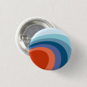 Retro golf abstracte kunst ronde button 3,2 cm (Voorkant /achterkant)