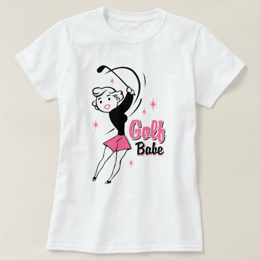 Retro Golf Babe Shirt (Design voorkant)