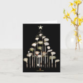 Retro Golf Club Christmas Tree Golfing Xmas Golfer Kaart (Gele Bloem)