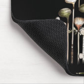 Retro Golf Club Christmas Tree Golfing Xmas Golfer Muismat (Hoek)