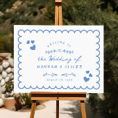 Retro golf doedel geïllustreerde hand geschreven b servet