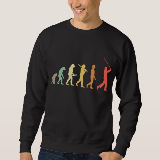 Retro Golf Evolution Gift For Golfers & Golf Playe Trui (Voorkant)