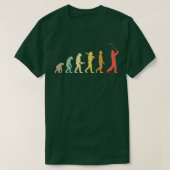 Retro Golf Evolution Gift voor Golfers Golfspelers T-shirt (Design voorkant)