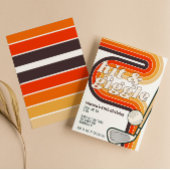 Retro Golf Hit en Giggle Invitation Kaart