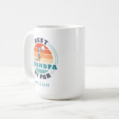 Retro Golf Lover Specialized Birthday Grandfather Koffiemok (Voorkant links)