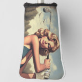 Retro Golf Meisje Golfheadcover (Draai 90)
