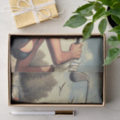 Retro Golf Meisje Tissuepapier (Geschenk)