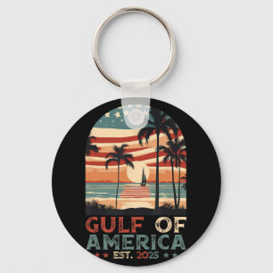 Retro Golf Mexico Golf van de VS Amerika EST 2025 Sleutelhanger